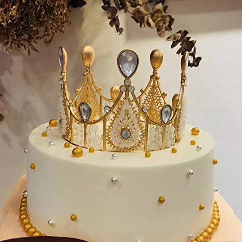Image of Edible Gold Sugar Pearls Candy Sprinkles 120G / 4.23Ounce Baking Cake Sprinkles Cupcake and Cake Topper Cookie Decorations Wedding Party Valentines Halloween Christmas Supplies