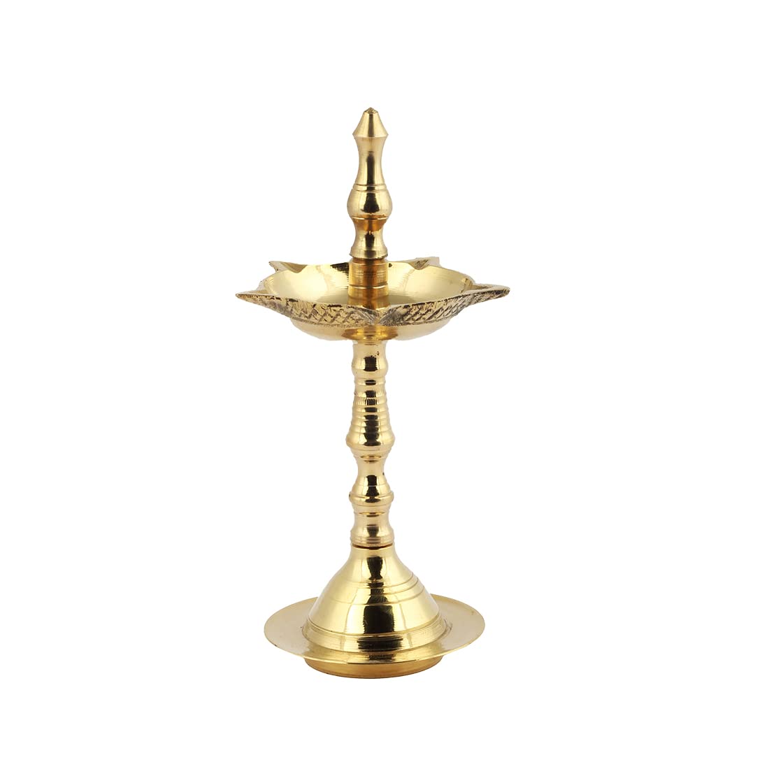 Shubhkart Nitya Kerla Samai (Size 1) Brass Diwali Puja Oil Diya | Deep/Diya/Puja/Mandir Festival Decoration/Oil Ghee Lamp for Pooja and Worship (5.19 Inch Height) - 108 Gm-image-20