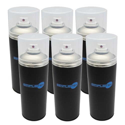 Confezione da 6 bombolette da 400 ml ciascuna per ampie superfici o più interventi
