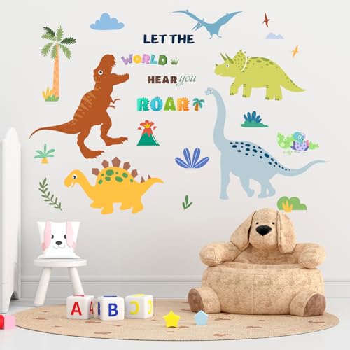 Vinilo Decorativo Dinosaurio para Pared 44x30 in miniatura 2