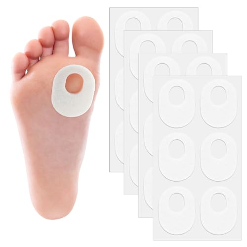 Cojines De Maíz 24 Piezas De Yeso De Maíz Almohadillas De Maíz Almohadillas De Callos Autoadhesivas Suaves para Callos De Los Pies Ampollas De Callos Antideslizantes Reducen La Fricción Del Pie