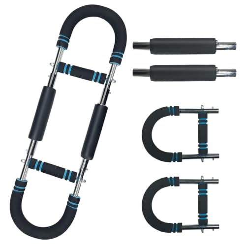 Image of Power Twister Arm Strength Trainer for Men & Women, Adjustable 66-88-110 lb Resistance Spring Bar with Foam Grip, Chest Expander for Biceps, Forearm, Wrist, Shoulder & Upper Body Workout at Home Gym
