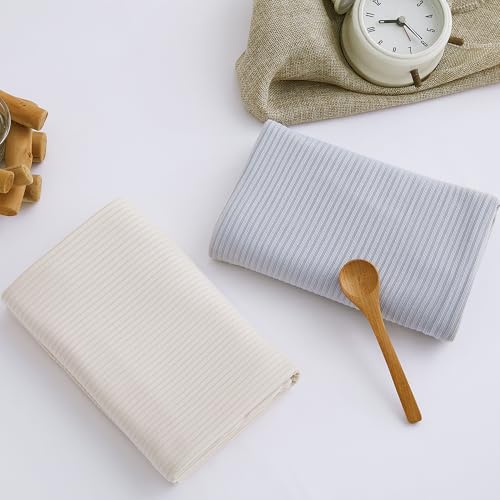 Image of Viviland Jersey Swaddle Blanket, Ultra Soft Stretchy Receiving Blanket for Newborn, Baby Swaddle Wrap for Boys & Girls, 2 Packs,40 x 30 in, Grey & Pink