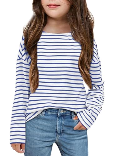 Fanway&EC Girls Casual Long Sleeve Striped T-Shirt