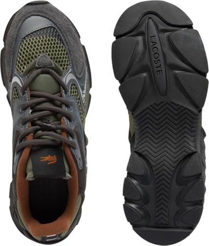 Lacoste Mens L003 Neo Sneaker, DK GRN/BLK, 123