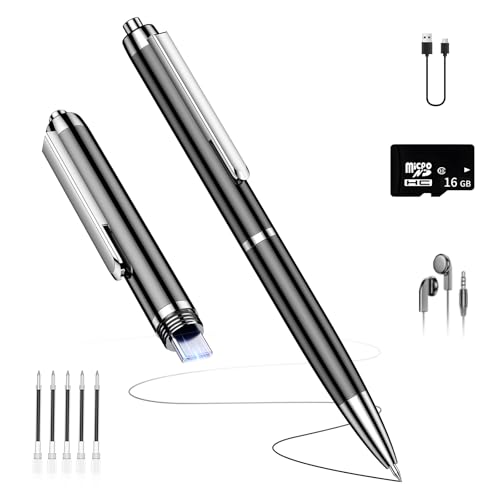 Digital Voice Recorder, Long Battery Life Recording Device, Voice Recorder with Playback, OTG and Noise Reduction, Great Gift for Students, Lawyers, Business People