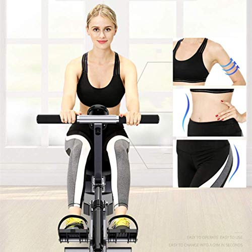 Indoor Rower met 8 weerstandsniveaus, opvouwbare roeitrainer, stil magnetisch remsysteem, compatibel met borstband, getest op veiligheid - Afbeelding 5