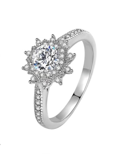 Classic Floral Cube Zircon Couple's Rings Plated Simulated Moissanite, Dainty Timeless Design, for Couple, Wedding Engagement Ring Bridal Sets, His Hers Matching Wedding Bands LCC1122-P4