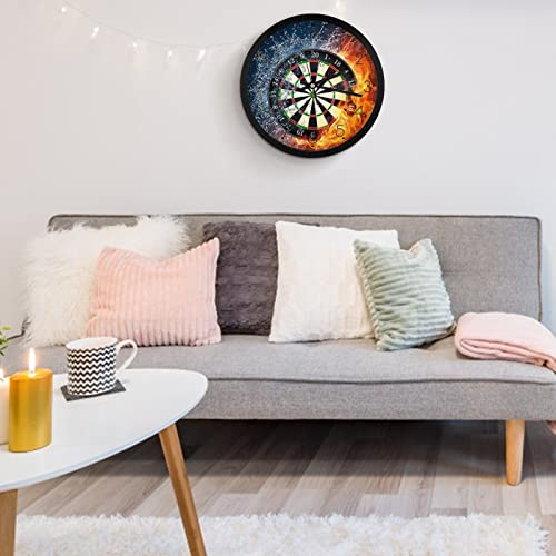 Horloge murale silencieuse fléchettes de feu pendule moderne de 25.4cm - 6