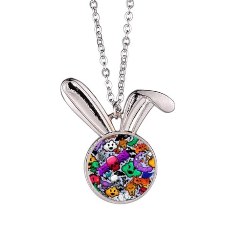 Collier lapin graffiti pour look streetwear coloré et branché lors de vos sorties urbaines