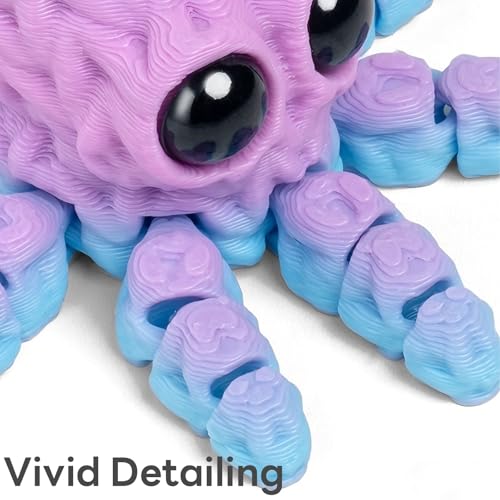 Imanes decorativos articulados de cuerpo completo en forma de pulpo, pack 5 unidades miniatura 4