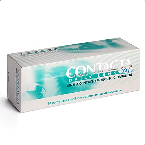 Immagine prodotto: Contacta, Daily Lens Yal 30, Lenti a Contatto Giornaliere per Miopia, Lenti a Contatto con Acido Ialuronico Sicure e Facili da Applicare, Diottrie -4,75, Confezione da 30 Lenti Monouso