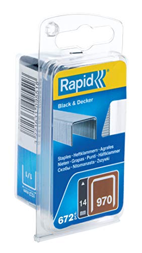 Rapid High Performance No.970 Staples, Diverging Points, Leg Length: 14 mm, 40109599 - 672 Pieces, Gray - Image 3