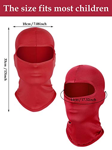 6 Pieces Ski Mask Kids Balaclava Winter Windproof Face Covering Breathable Neck Gaiter for Winter Outdoor Activities3