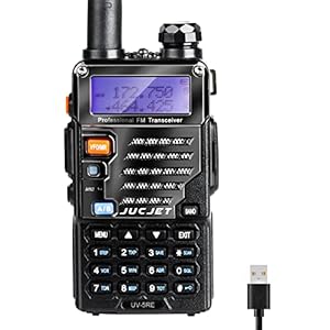 UV-5R E Walkie Talkie VHF/UHF Long Range Dual Band Ham Amateur Two Way Radio, Reliable amateur radio, with USB Charger…
