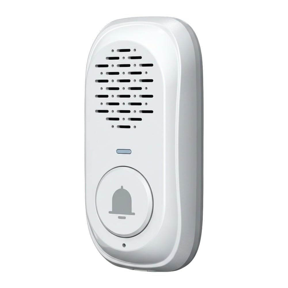 Lecreatekit Timbre inalámbrico con intercomunicador, 300 m de largo alcance, impermeable, sistema de audio bidireccional para seguridad en el hogar con ancianos y niños, ideal para todas las