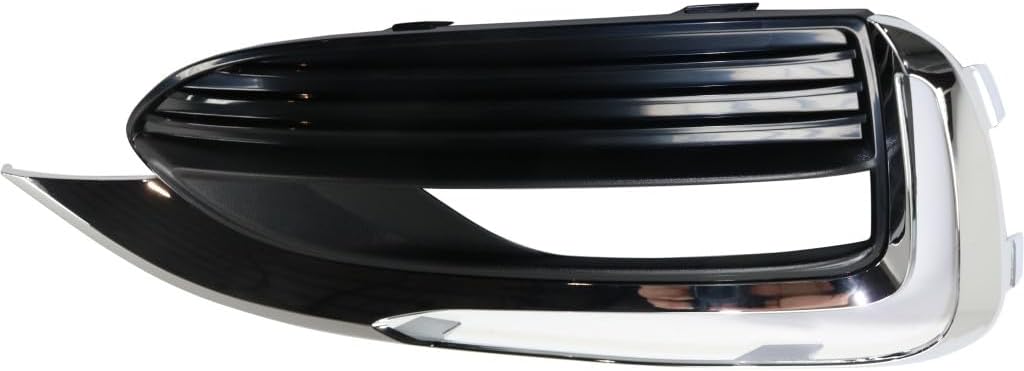 For Buick Enclave 2018 2019 2020 2021 Fog Light Bezel Passenger Side | Front | ABS Plastic | Textured Black | With Chrome Molding | Replacement For GM1039223 | 84238815