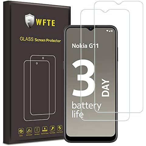 WFTE [2-Pack Screen Protector for Nokia G11/G21/Samsung Galaxy A13,Anti-fingerprint,Bubble-Free,Dust-Free Premium Tempered Glass Screen Protector Cover