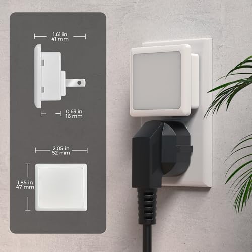 Image of L LOHAS LED 3CCT Night Lights Plug into Wall 2-Pack, 0.3W Plug in Night Light, Dusk to Dawn, Bright Nightlight Auto-On /Off, for Adults Kids Room Bedroom Bathroom Hallway Kitchen