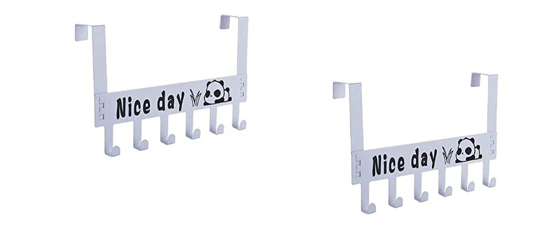 SYGA 6 Hooks Hanger Over The Door Hook Hanger(Black) — Amazon image 10