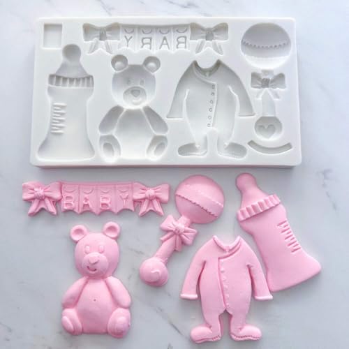 LARGE BABY THEME MOLD (CAKE SIZE) FOR CUPCAKES, CAKEPOPS, CHOCOLATE STRAWBERRIES, PRETZELS & RICE KRISPIES