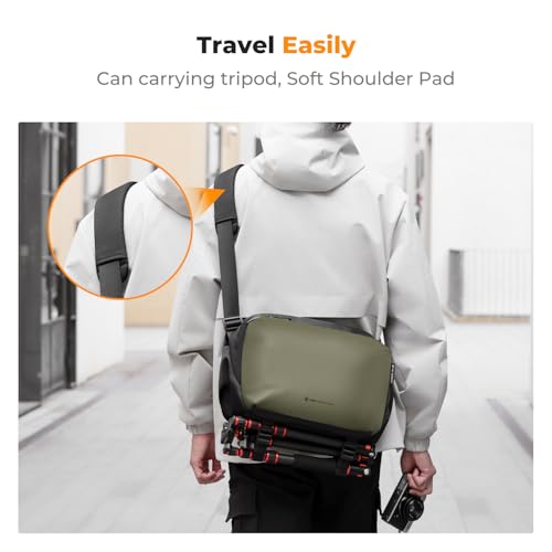 Image of K&F CONCEPT Camera Sling Bag Crossbody Bag Waterproof Camera Shoulder Backpack DSLR /SLR /Mirrorless Camera Case