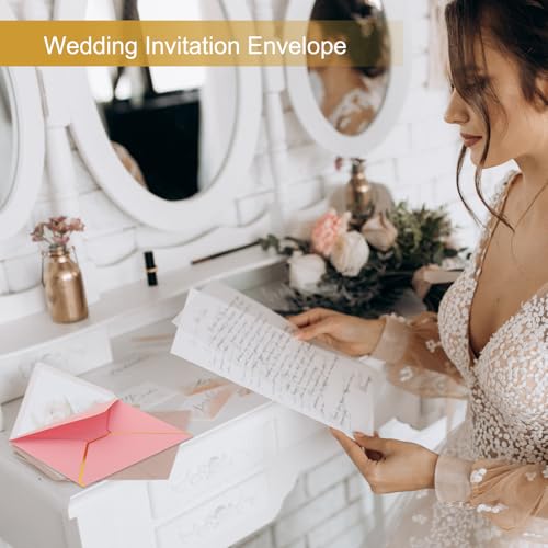 Sobres A7 para invitaciones de boda y fiestas de oficina con solapa en V elegante PATIKIL 7
