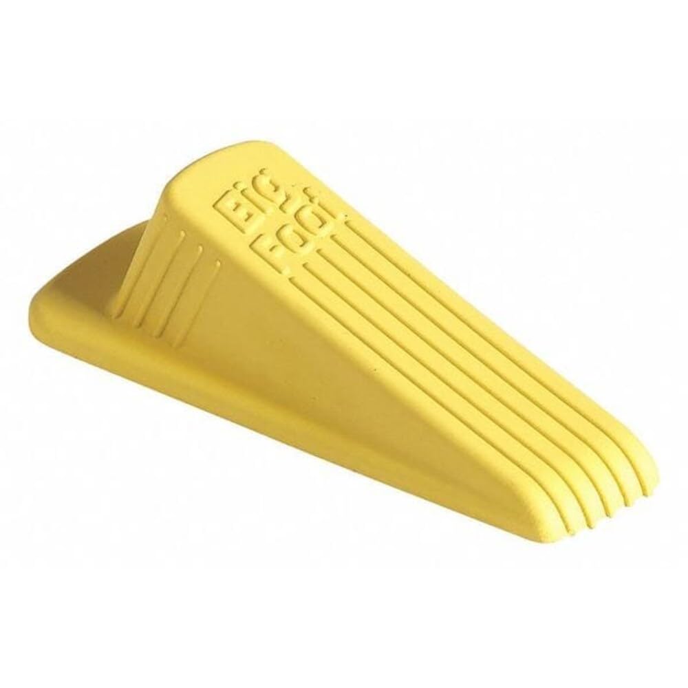 ColorStops No-Slip Doorstop for Standard Size Doors, 4-3/4 x 2-1/4 x 1-1/4 Inches, Yellow (00911)-image-0