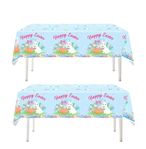 siawadeky �C�[�X�^�[ �e�[�u���N���X 2���Z�b�g �g���̂� �e�[�u���J�o�[ �E�T�M Happy Easter ������� �r�j�[���e�[�u���N���X ������ �p�[�e�B�[ �����` �h�� �h�� ����h�~ �C�x���g ���j�� �����p�i 137*274cm