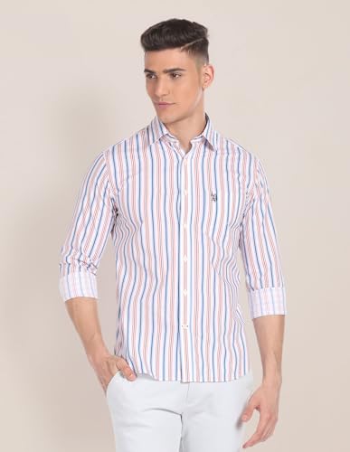 Image of U.S. Polo Assn. Cotton Men Shirt, Regular Fit
