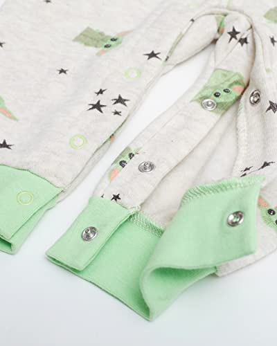 Star Wars Baby Yoda New Born Infant Boys' Long Sleeve Fleece Hooded Romper Bodysuit Printed 18 Months #TOP5