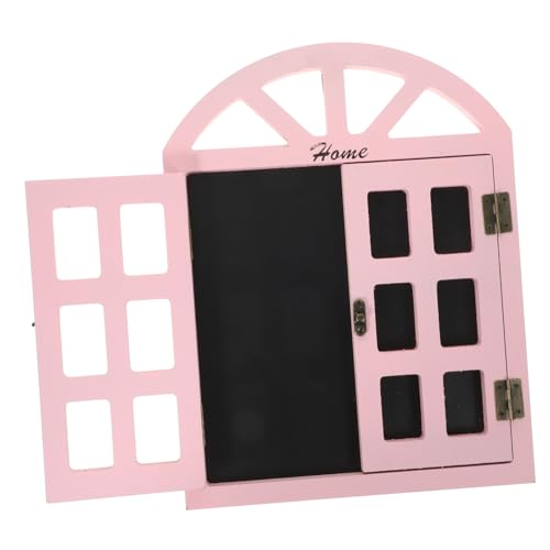 DOITOOL Wooden Window Chalkboard Sign Decorative Blackboard for Shops Restaurants and Home Decor for Messages and Menus Charming Wall Hanging Decor