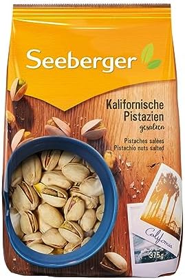 Seeberger Pistazien geröstet & gesalzen, mit Schale, vegan (7 x 375 g)