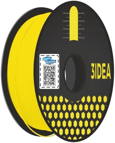 3Idea Premium PLA+ Yellow 3D Printer Filament 1.75mm Dimensional Accuracy +/- 0.03mm Net Weight- 1 KG