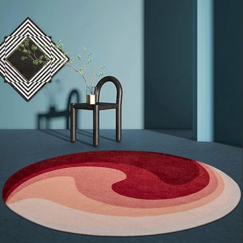 Image of Sifa Carpet Round Handmade Mid-Century Modern Abstract Premium Wool Entryway Foyer Living Room, Bedroom Kitchen Area Rug, Weight -72 Pund, Size-11x11 Feet (132x132 Inch Round)