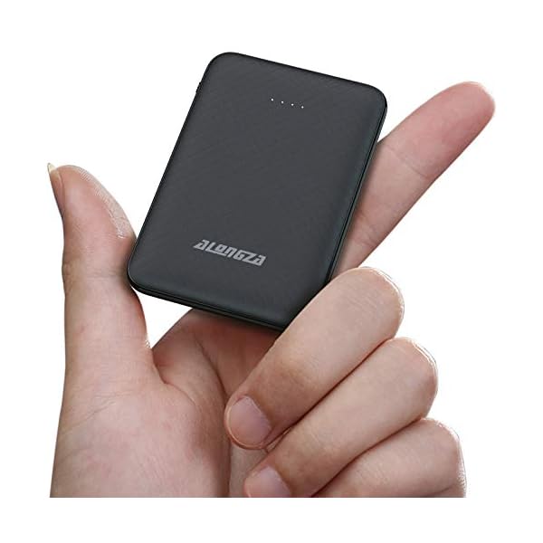 Alongza-Portable-Phone-Charger5000mAh-External-Battery-Power-Pack-022lb-Pocket-Size-Ultra-Slim-USB-Cell-Phone-Power-Bank-Compatible-with-iPhone-1211ProMaxXSXRX10876iPadSamsungAndroid Alongza Small Portable Phone Charger 4500mAh Power Bank with Built-in Cable USB C Fast Lightweight Battery Pack Cell Phone Charger Slim Clutch Charger External Battery Backup for iPhones