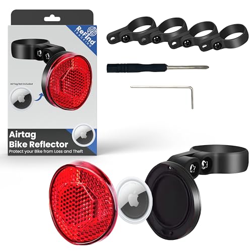 Cadenas pour vélo ReFind anti-vol avec réflecteur et support caché pour traceur
