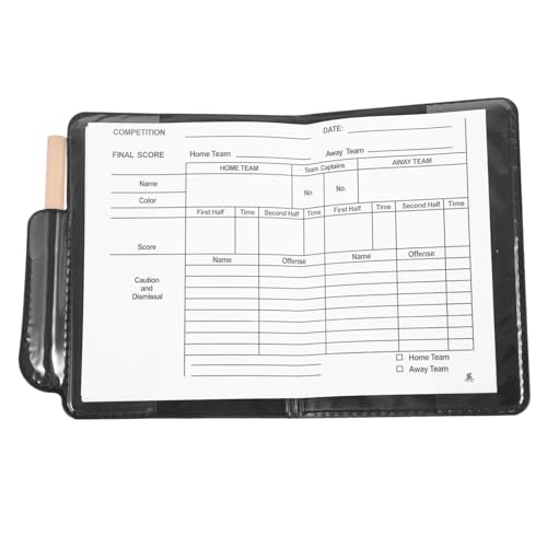 ifundom 1Set Portable Referee Card with Pen Multi Function Soccer Match Accessory Write Cards Convenient Wallet for Sports Officials