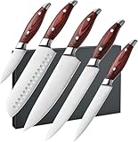 Professional 5-Piece Kitchen Knife Set – High Carbon Stainless Steel, Razor-Sharp Blades & Ergonomic Pakkawood Handles – Essential Chef Cutlery Collection