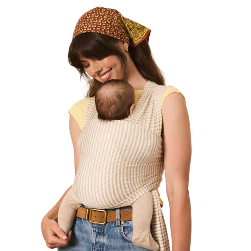 Solly Baby Wrap, Newborn to Toddler Baby Carrier 8-25 Lbs, Driftwood Stripe