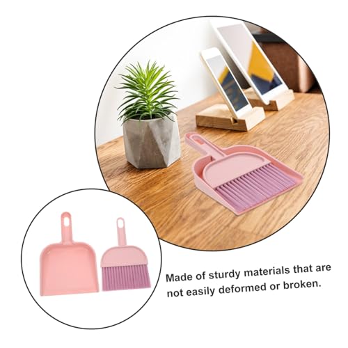 VALICLUD Mini Besen und Kehrschaufel Set für Kompakt und Langlebig aus PP und Nylon Vielseitig für Zuhause Büro und Auto Platzsparend und Einfach zu Reinigen für Jungen und Mädchen – Bild 4