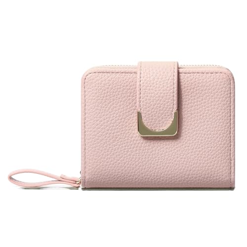 Small Wallet for Women RFID Blocking Leather Compact Bifold Wallets with Zipper Coin Pocket and ID Window2