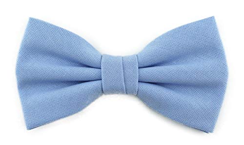 TigerTie - Jungenfliege in hellblau einfarbig Uni - Fliegen Gr. 29 bis 50...