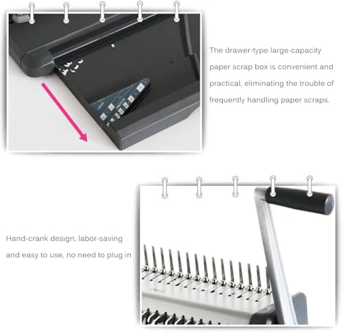 Relieuse à bobines perforatrice 300 mm avec jeu de peignes inclus