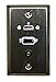 Stainless Steel Wallplate w/ HDMI, VGA, 3.5mm : 75-642