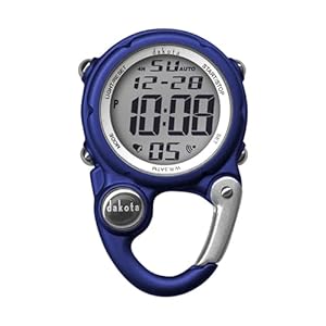 Dakota Light Digital Backpacker, Clip Watch, Alarm, Stopwatch, Timer and Dual Time Watch, Outdoor Gifts for Men and Women, Use for Fishing, Hunting, and More, Tactical Digital Watch