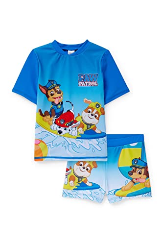 C&A Kinder Jungen T-Shirt Bedruckt|Motivprint Paw Patrol Set|2er Pack blau...
