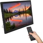 16 Portable de pouce LED TV, 1080P Numérique TV ATSC Télévision à écran large haute sensibilité HDMI, USB, Tuner numérique, AV In/Out, Moniteur d'affichage, Analogique TV, ATV avec support, télécommande