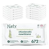 Naty Chusteczki dla Niemowląt Aloe, 98% Wody, 672 sztuk (12 opakowanie)