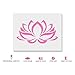 Lotus Flower Nature Stencil - Egyptian, Buddhism, Crafting